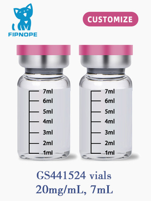 CAS 1191237-69-0 20mg 7ml GS441524 インジェクション FIP 治療 猫のPIFに対する治療